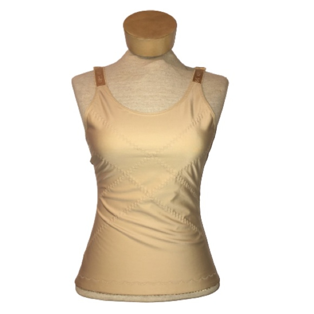 NWOT Tan Scoop Neck Tummy Control Body Shaper M